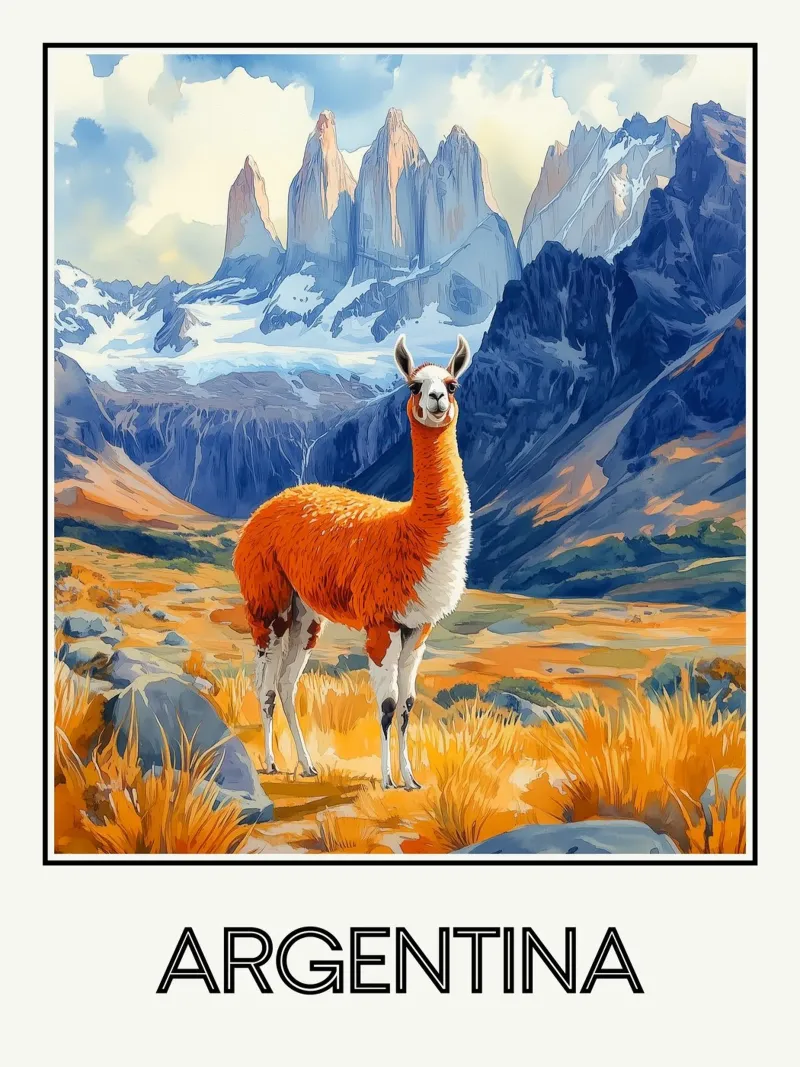 Argentijns canvas met Baklijst van Frame the World