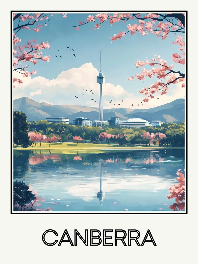 Canberra poster da Frame the World