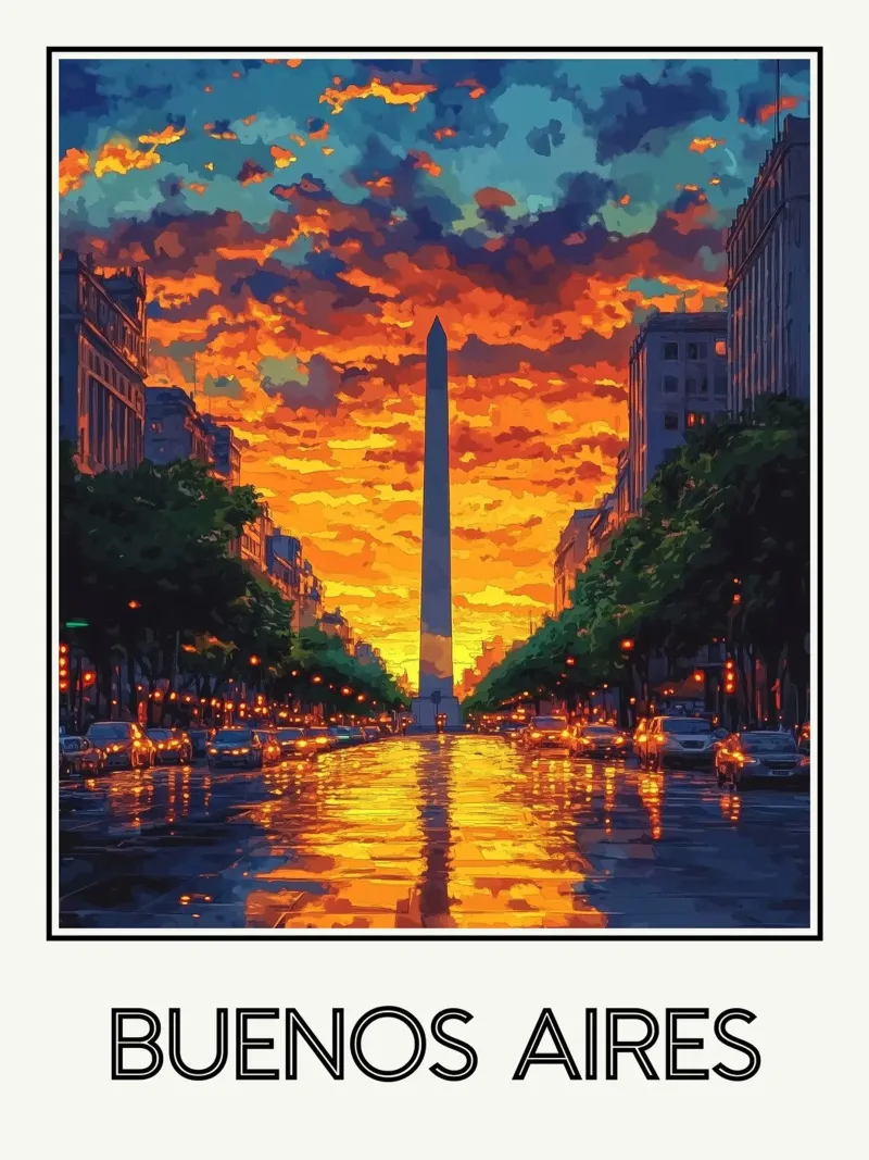 Buenos Aires poster da Frame the World