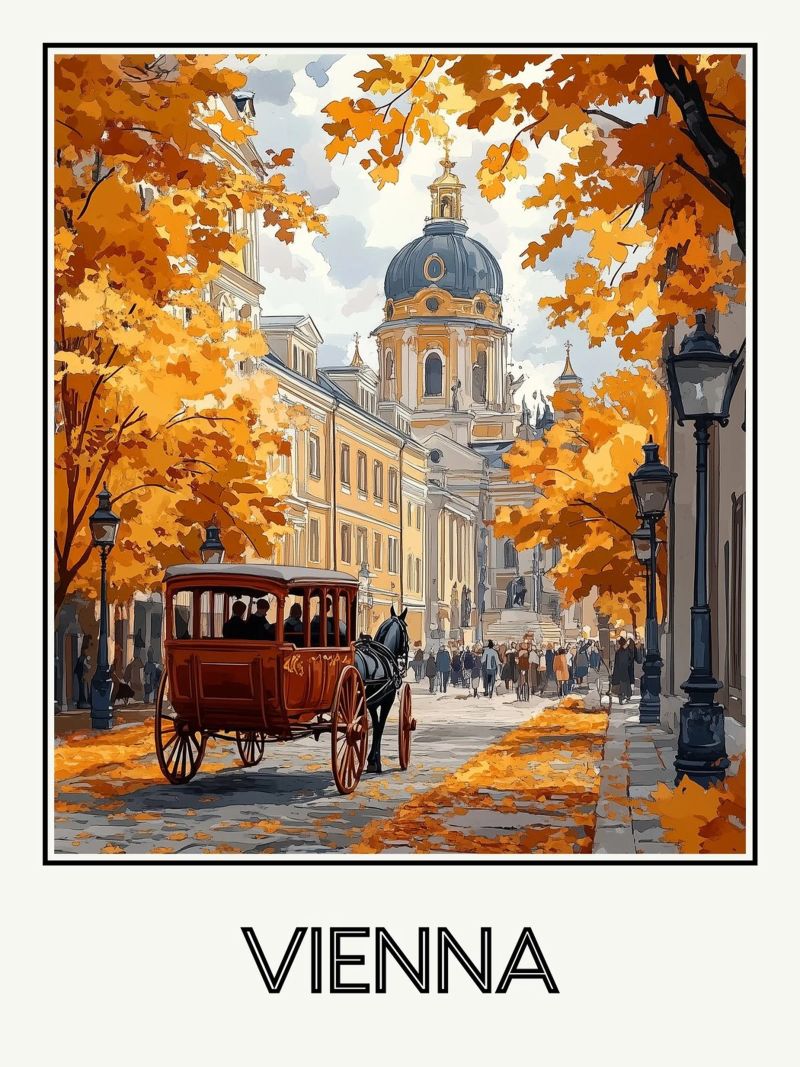 Wien Poster von Frame the World