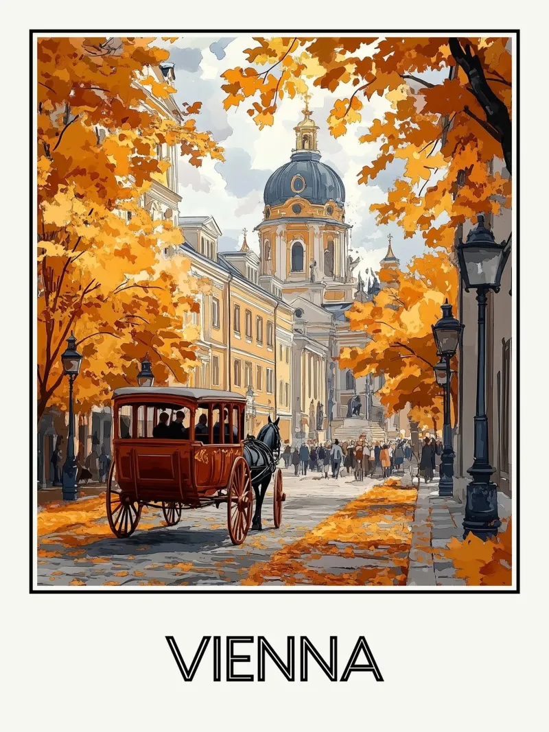Vienna poster con telaio in alluminio da Frame the World