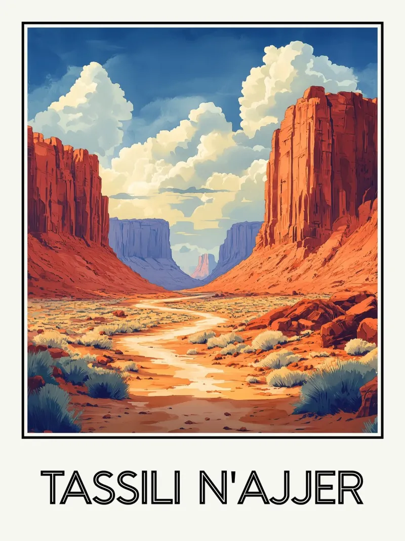Tassili n'Ajjer poster da Frame the World