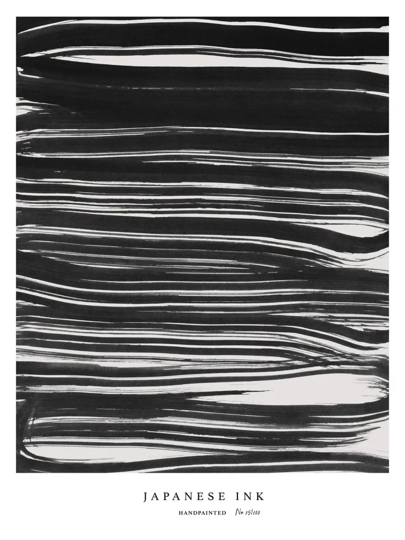 Simple Art Line No 67 poster con telaio in legno da treechild