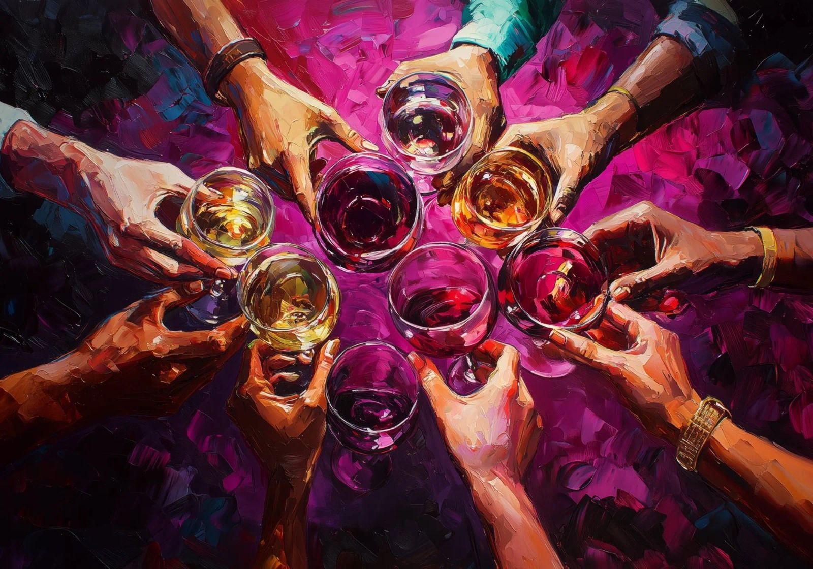Weinparty Poster von Katja Stehle Design