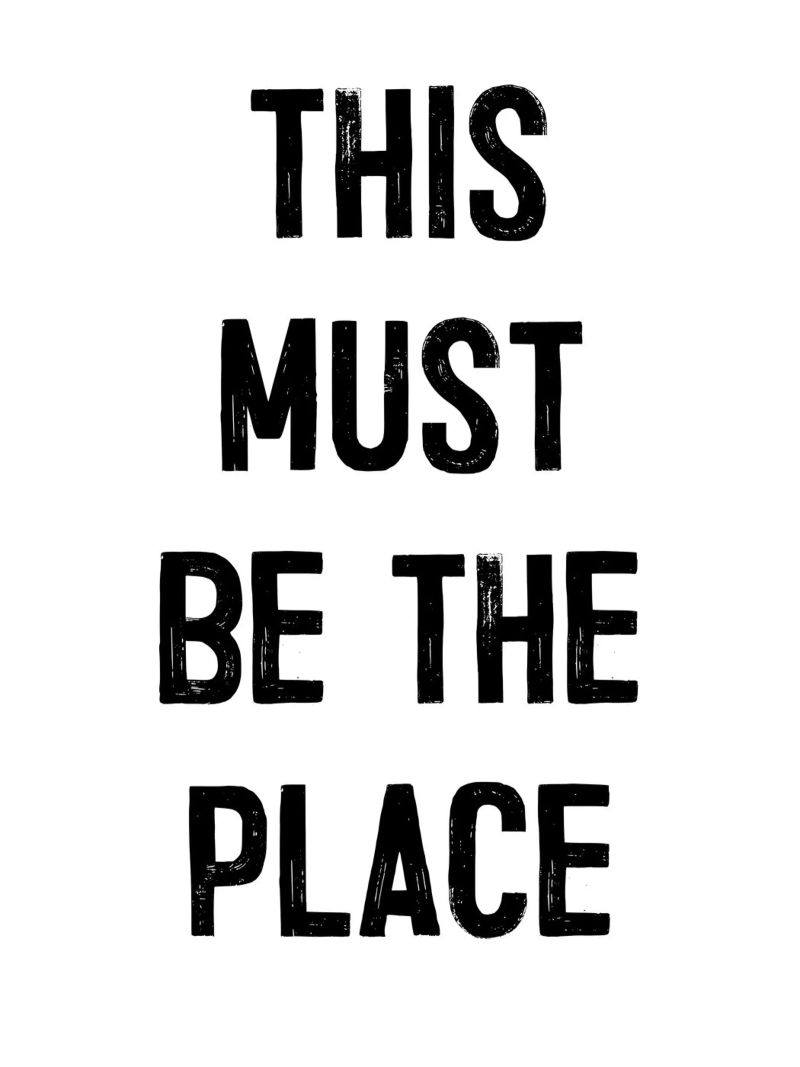 "THIS MUST BE THE PLACE" poster da ramosashop