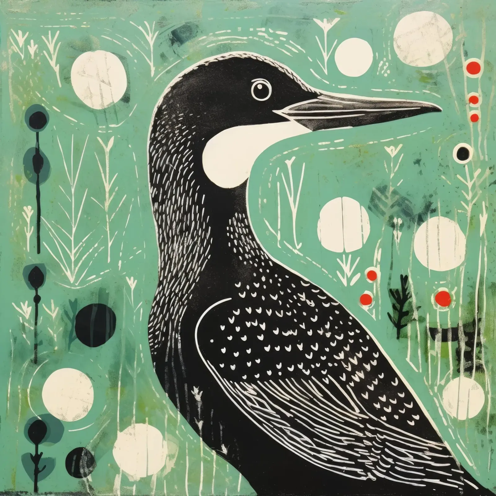 Cormorano verde 1 plexiglass da Minimal Animal Art