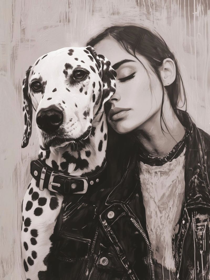 Mein Hund und ich (Nr. 3) Poster von Katja Stehle Design