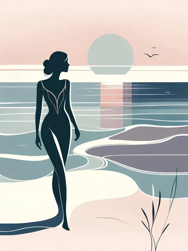 silhouette woman alluminio dibond da saimo