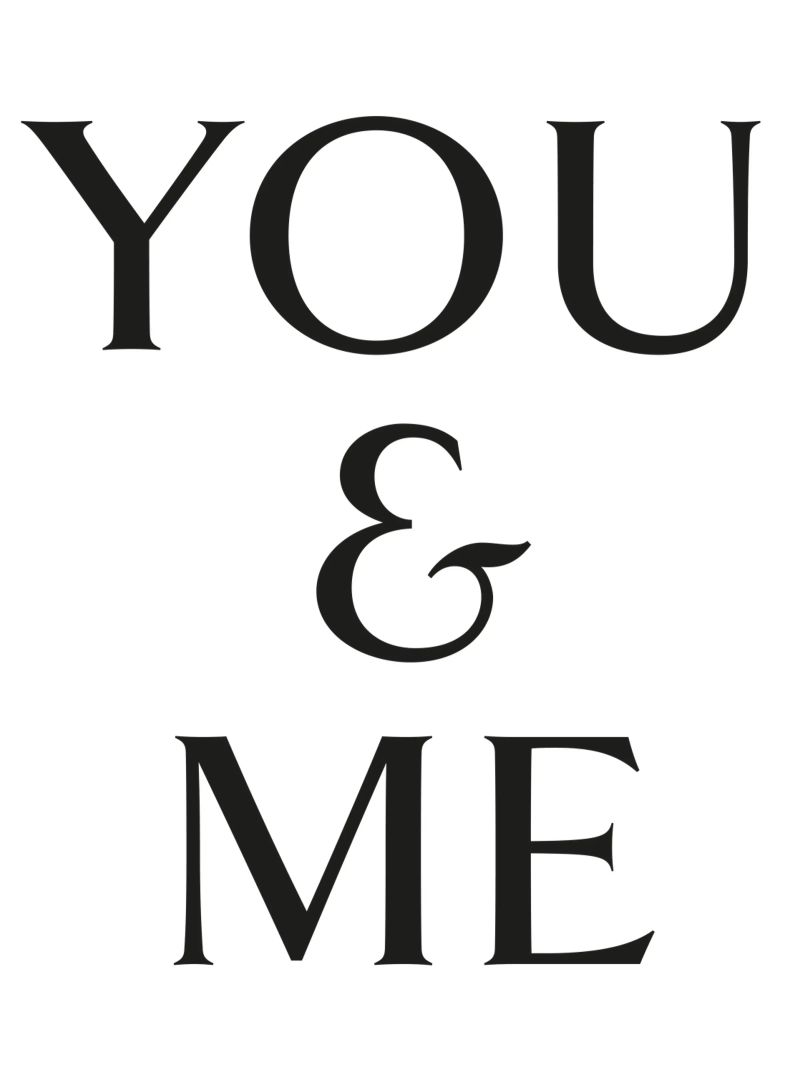 DU & ICH Poster von Katja Stehle Design