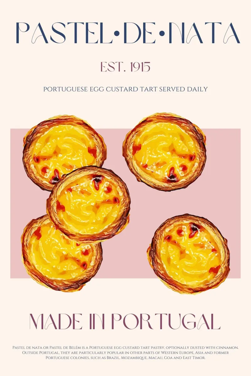 Stampa Pastel de Nata alluminio dibond da KOKRPrints