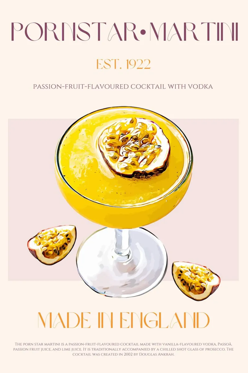 Pornostar Martini Cocktail Druck Alu-Dibond von KOKRPrints