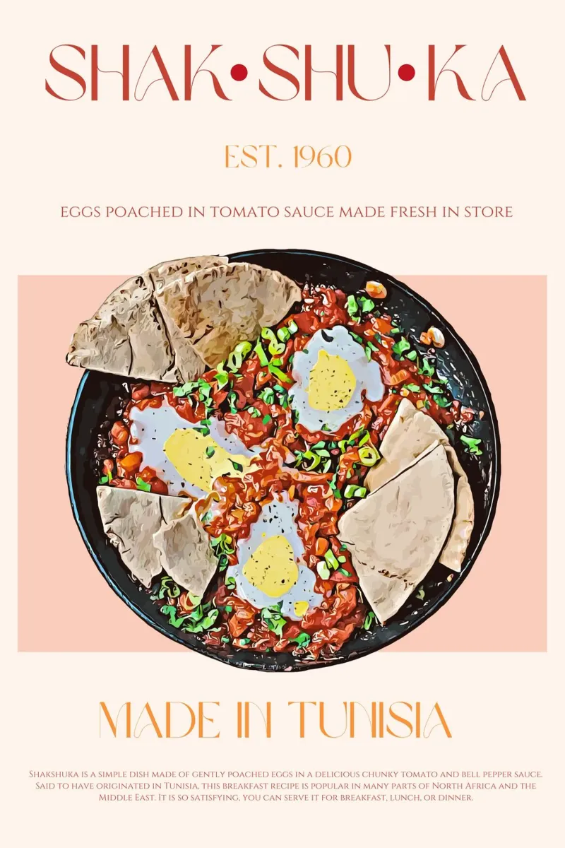 Stampa Shakshuka poster da KOKRPrints