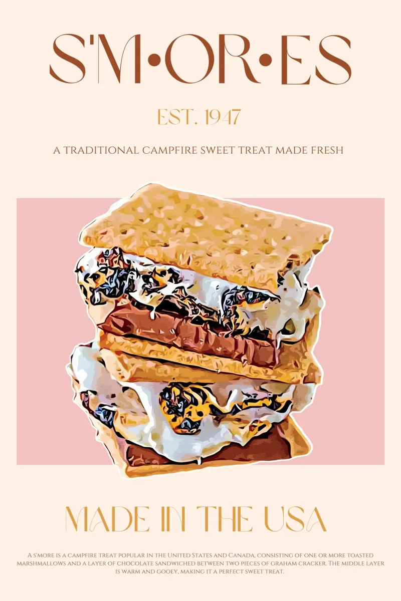 S'mores Print metacrilato de KOKRPrints