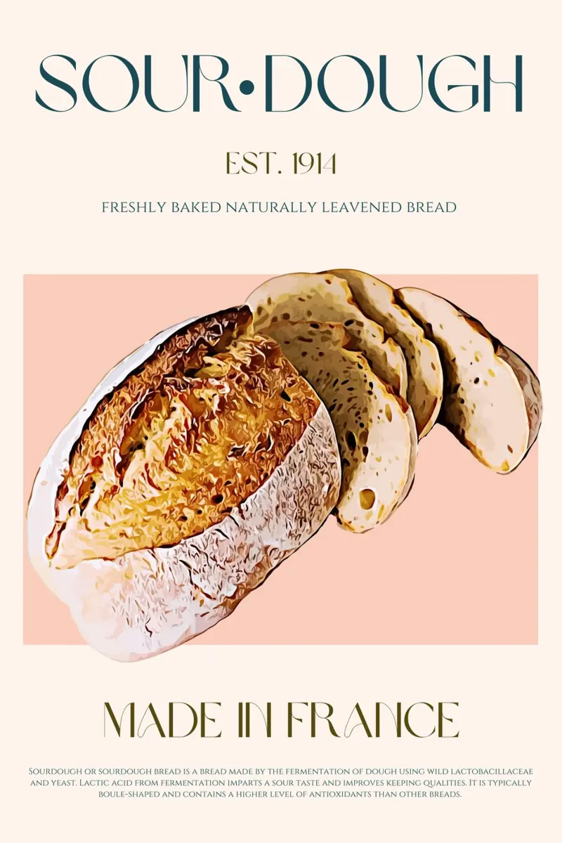 Sourdough Print canvas by KOKRPrints
