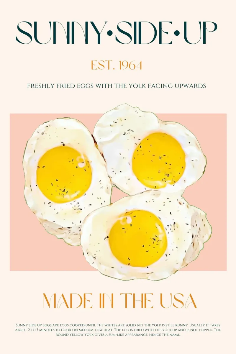 Stampa Sunny Side Up poster da KOKRPrints