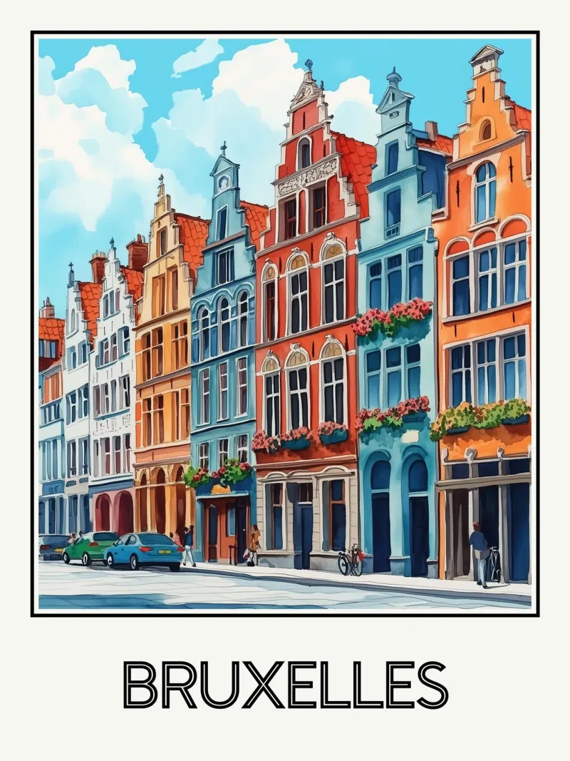 Bruxelles alluminio dibond da Frame the World
