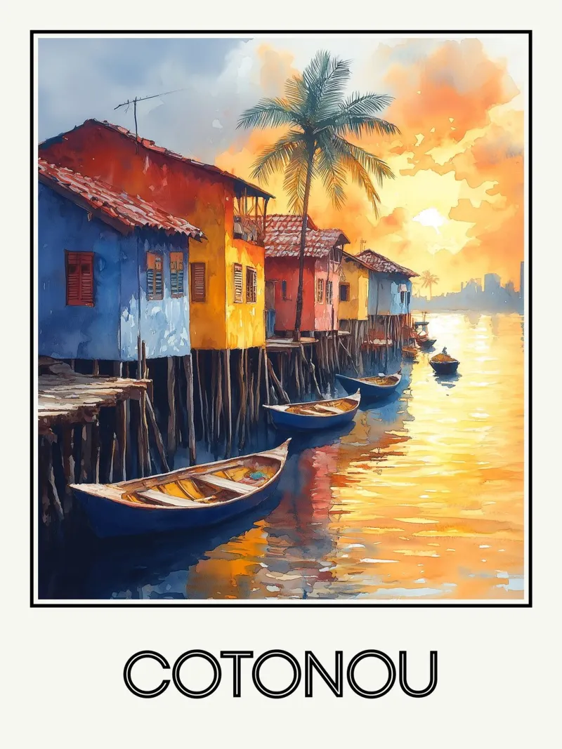Cotonou poster da Frame the World