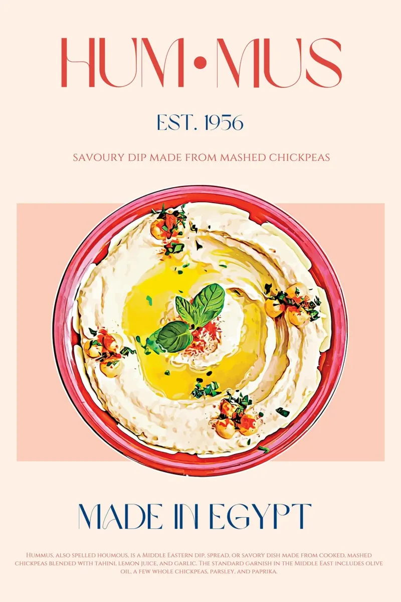 Hummus Print metacrilato de KOKRPrints