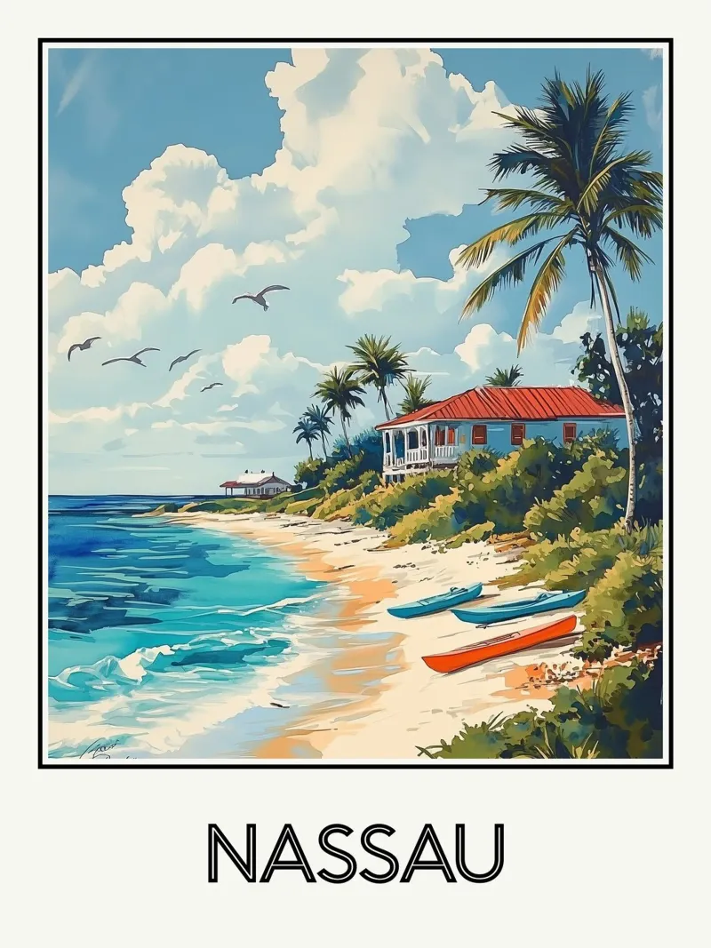 Nassau poster da Frame the World