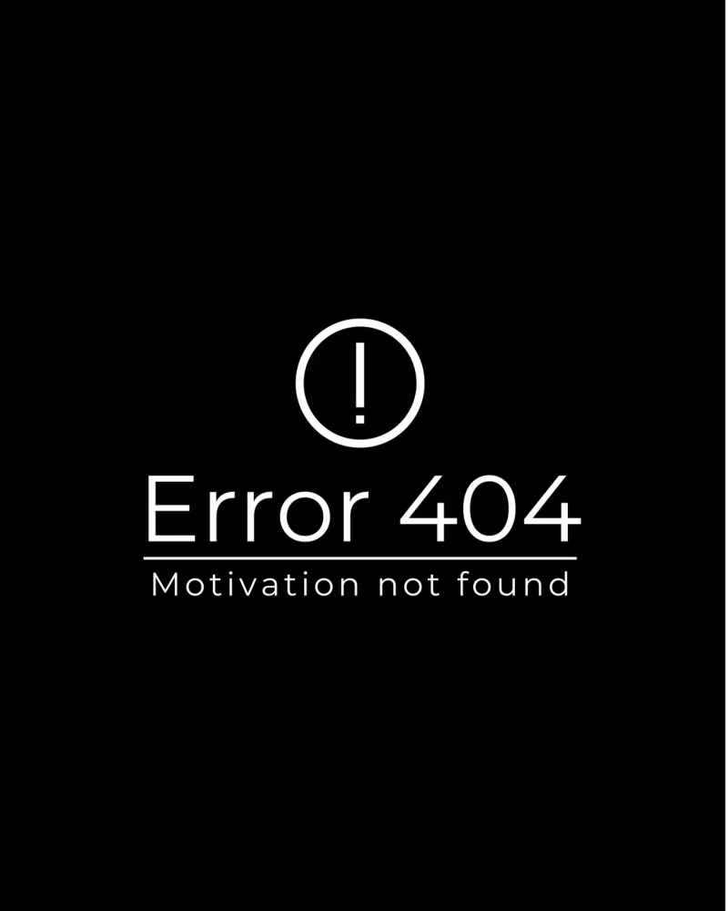MOTIVATION NOT FOUND pellicola backlit da Einfach Uebel