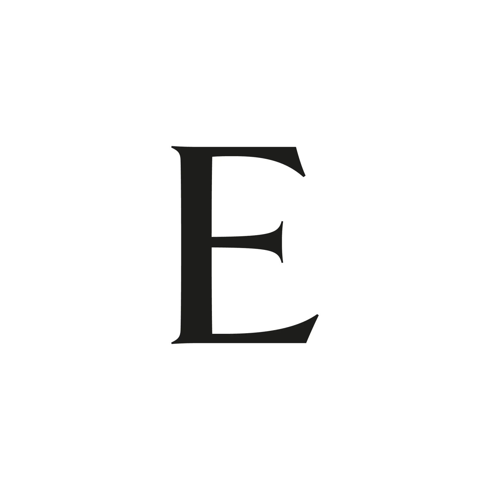 Letter E poster by Katja Stehle Design