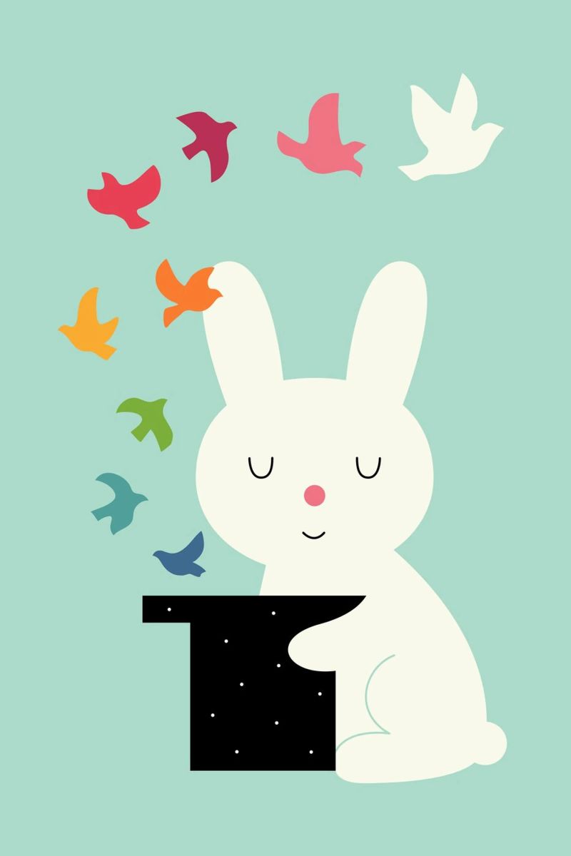 Magie des Friedens Poster von Andy Westface