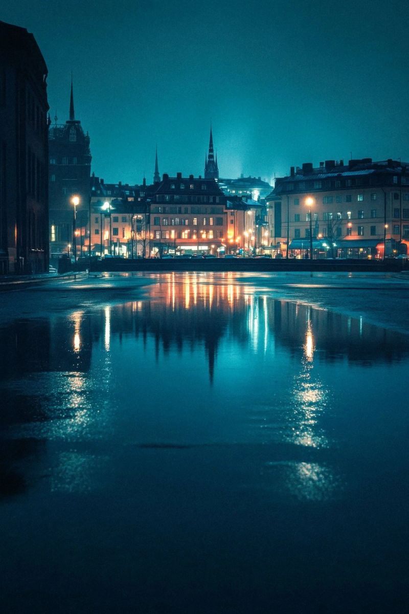 Lichtreflexe von Stockholm Poster von By Night