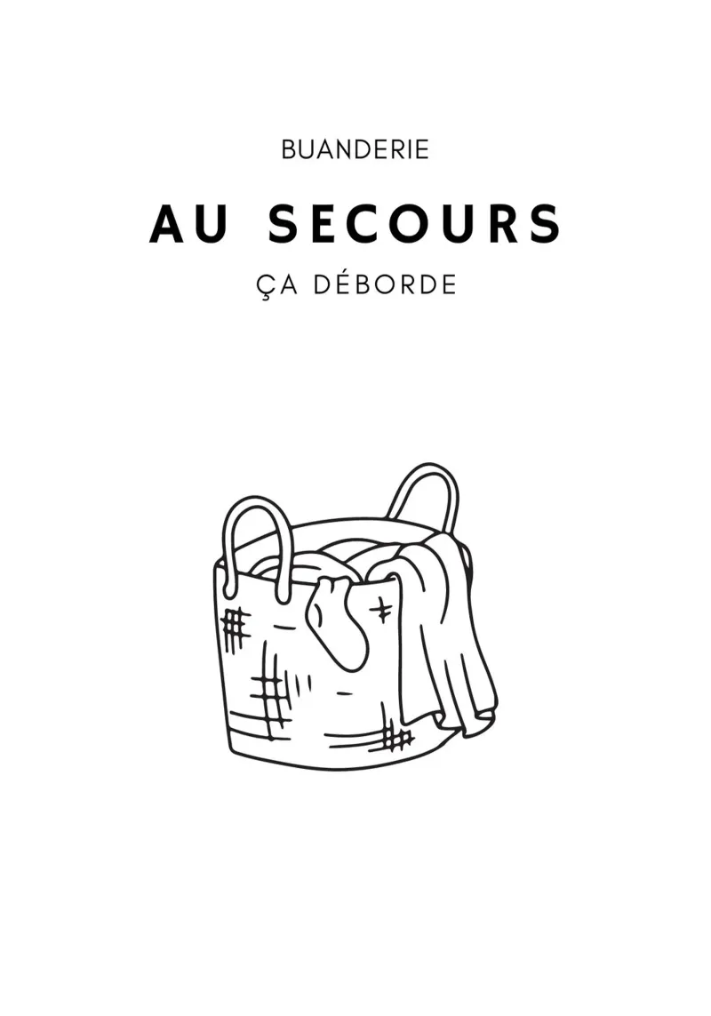 Ça déborde ! poster con telaio in plastica da Idées & Création