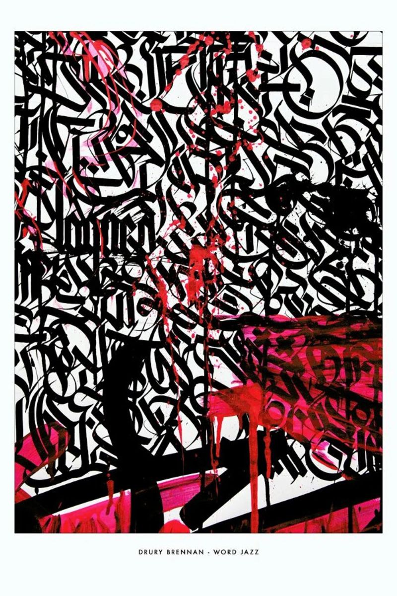 Word Jazz Poster von Drury Brennan
