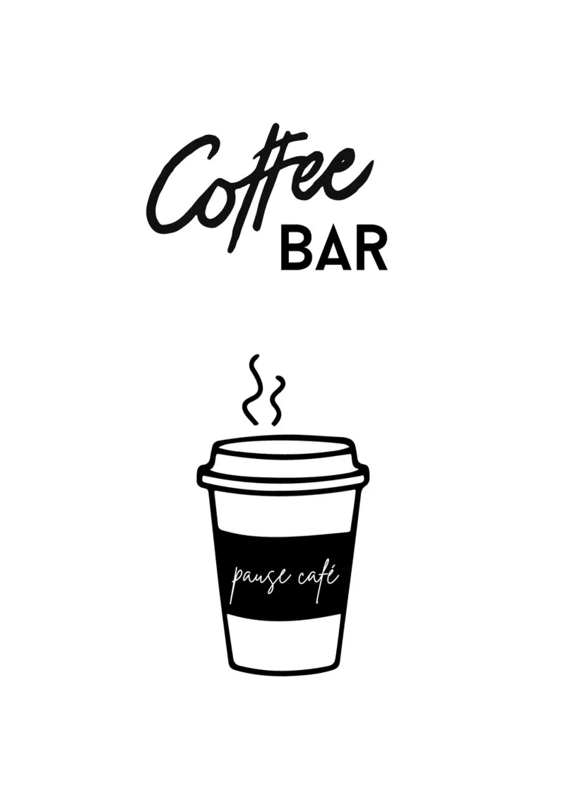 Coffee Bar poster da Idées & Création