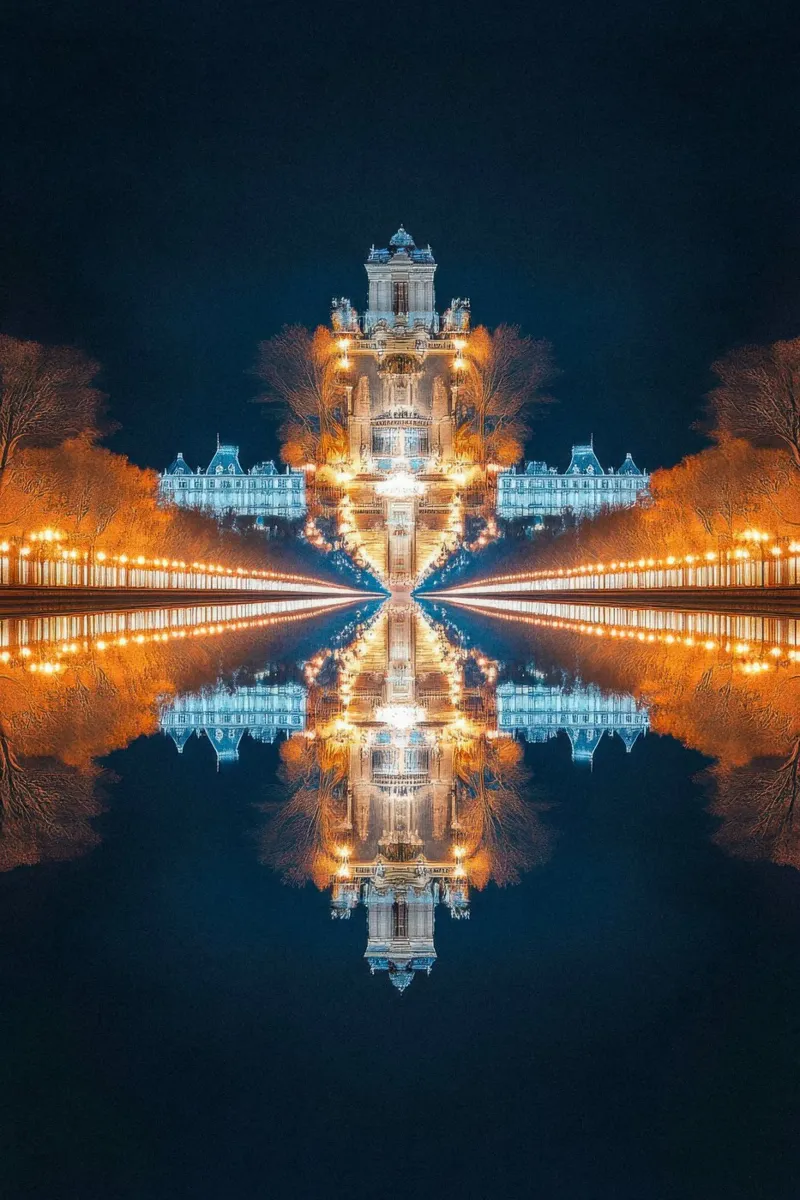 Radiosa simmetria a Versailles poster da By Night
