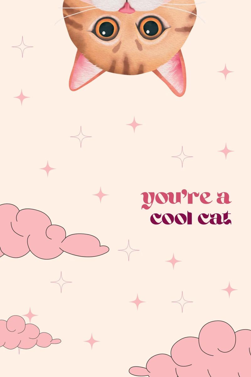 Stampa You're a Cool Cat tela da KOKRPrints