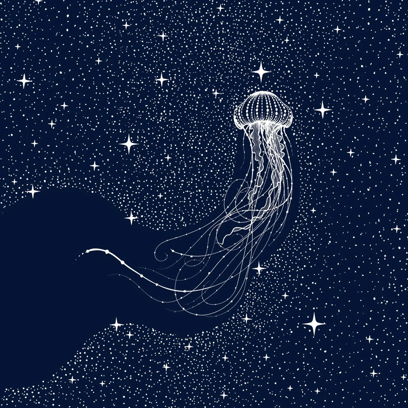 starry jellyfish hahnemühle by aliriza cakir
