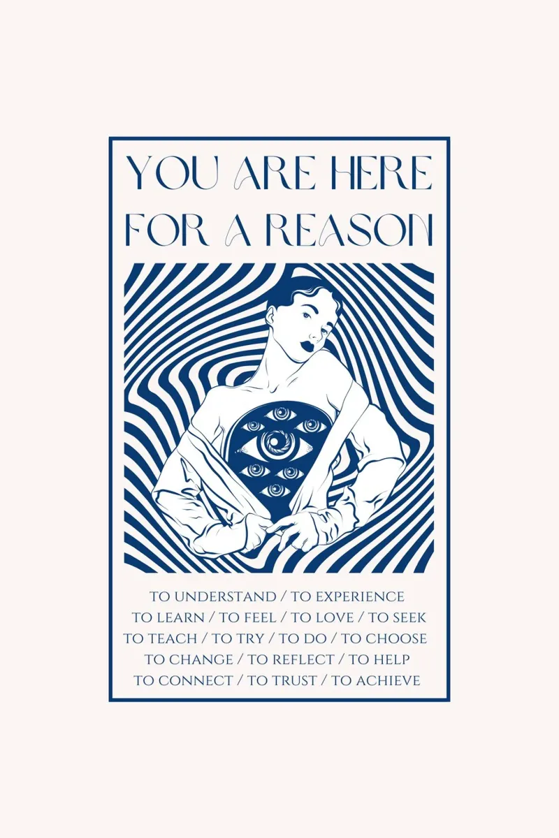 You are Here for a Reason Print hahnemühle by KOKRPrints