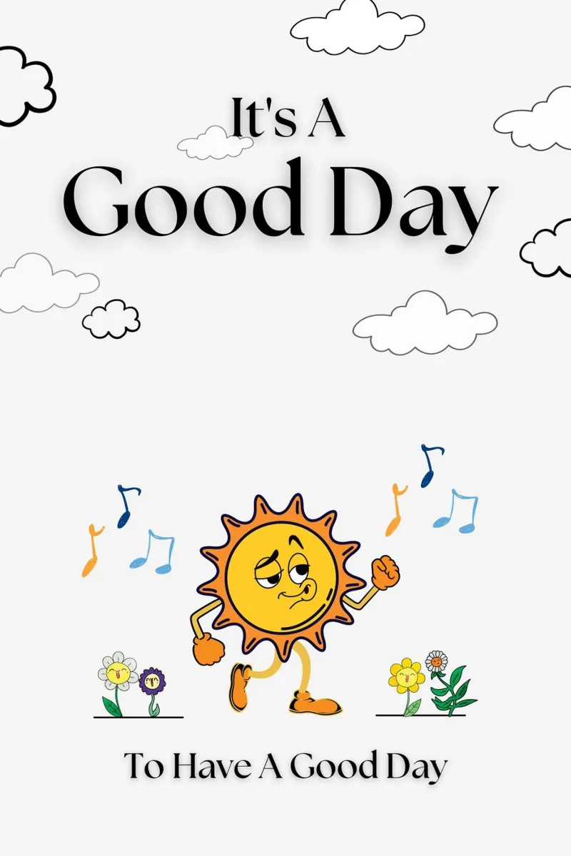 It's a Good Day to have a Good Day Print canvas with Floater frame by KOKRPrints