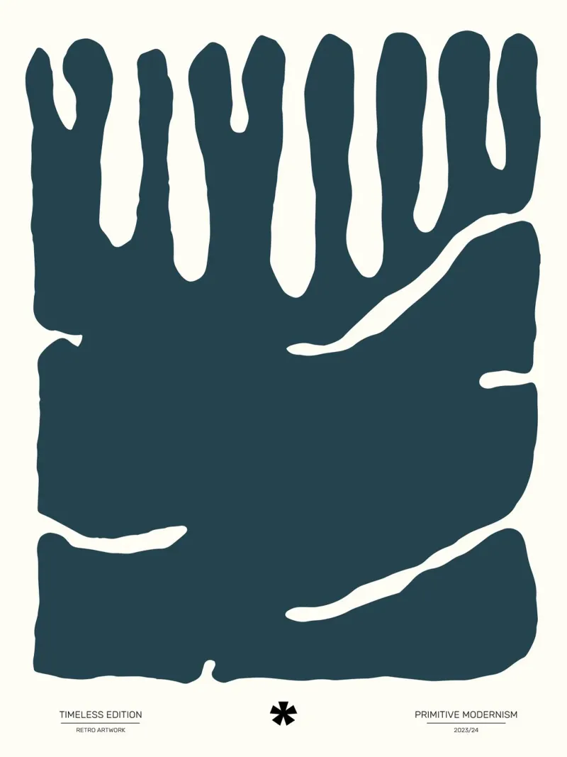 Color Flow No 7 tela con Cornice a cassetta da treechild