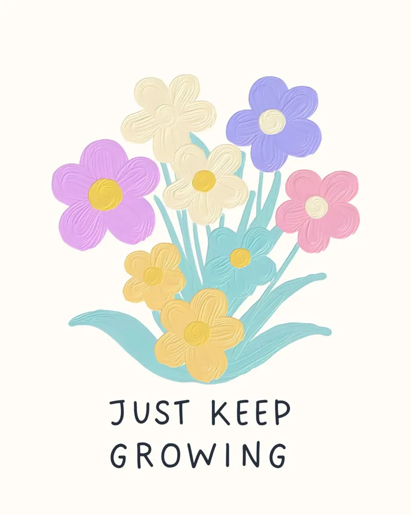 Just keep growing pellicola backlit da designsbysophia