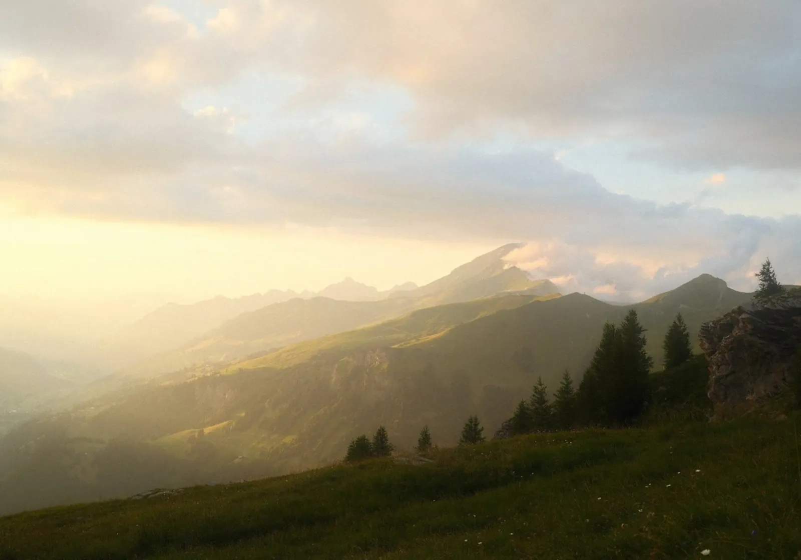 Alpine Sunset Glow pellicola backlit da FujiSwiss