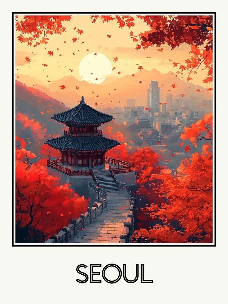 Seúl metacrilato de Frame the World