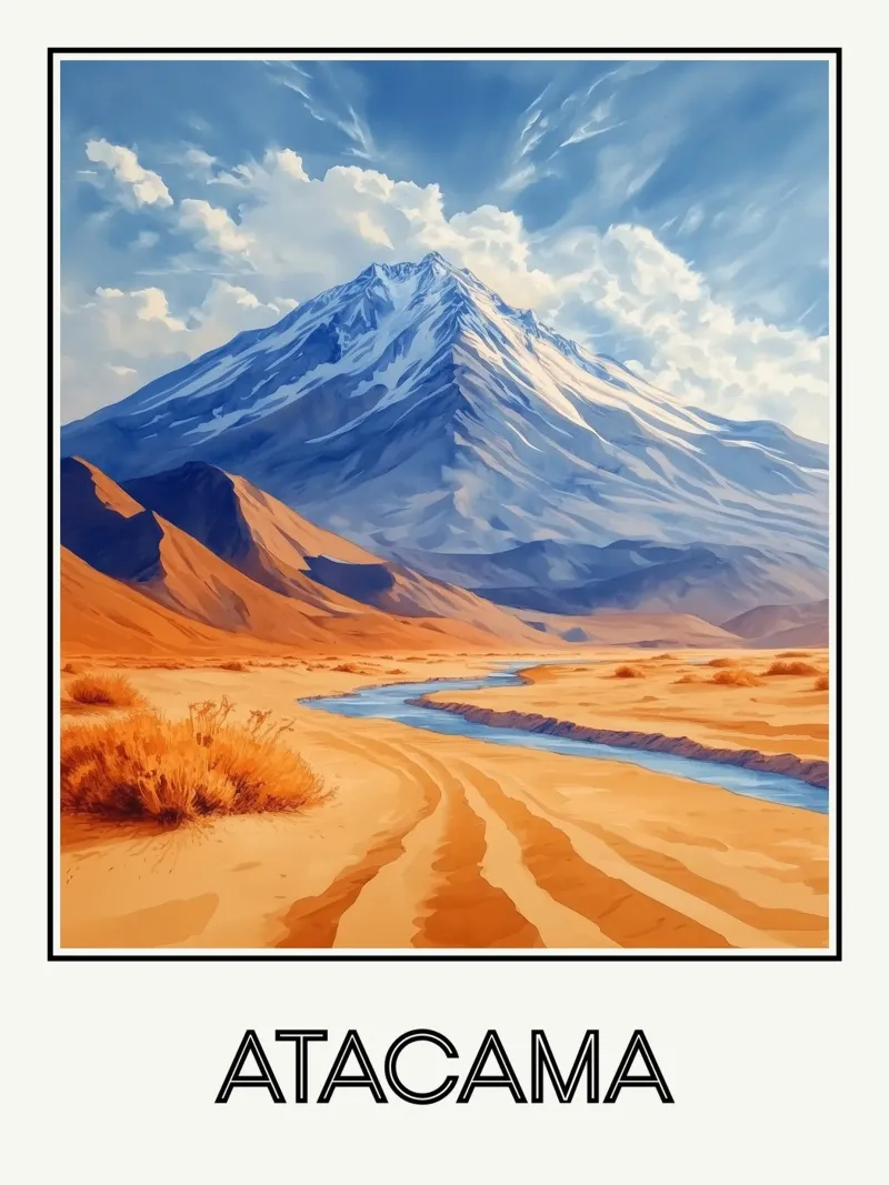 Atacama tela con Cornice a cassetta da Frame the World