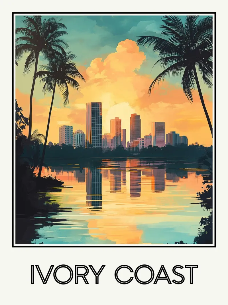Costa d'Avorio poster da Frame the World