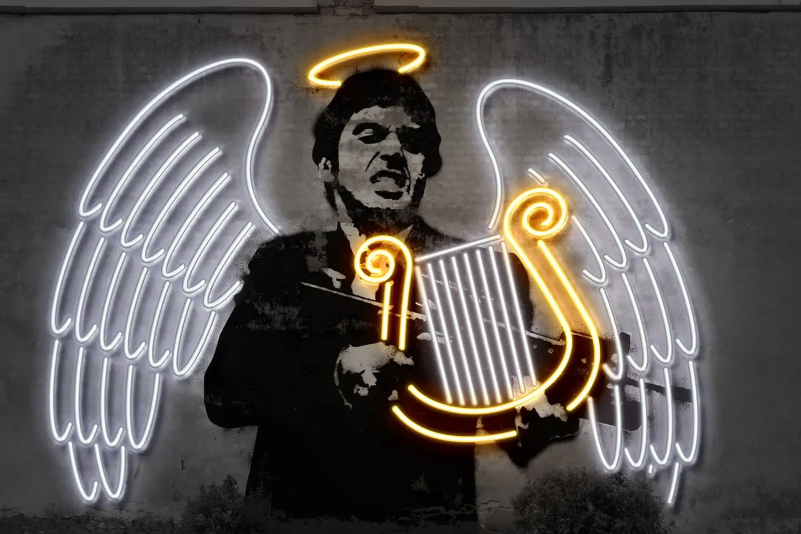 Fallen Angel poster con telaio in plastica da Octavian