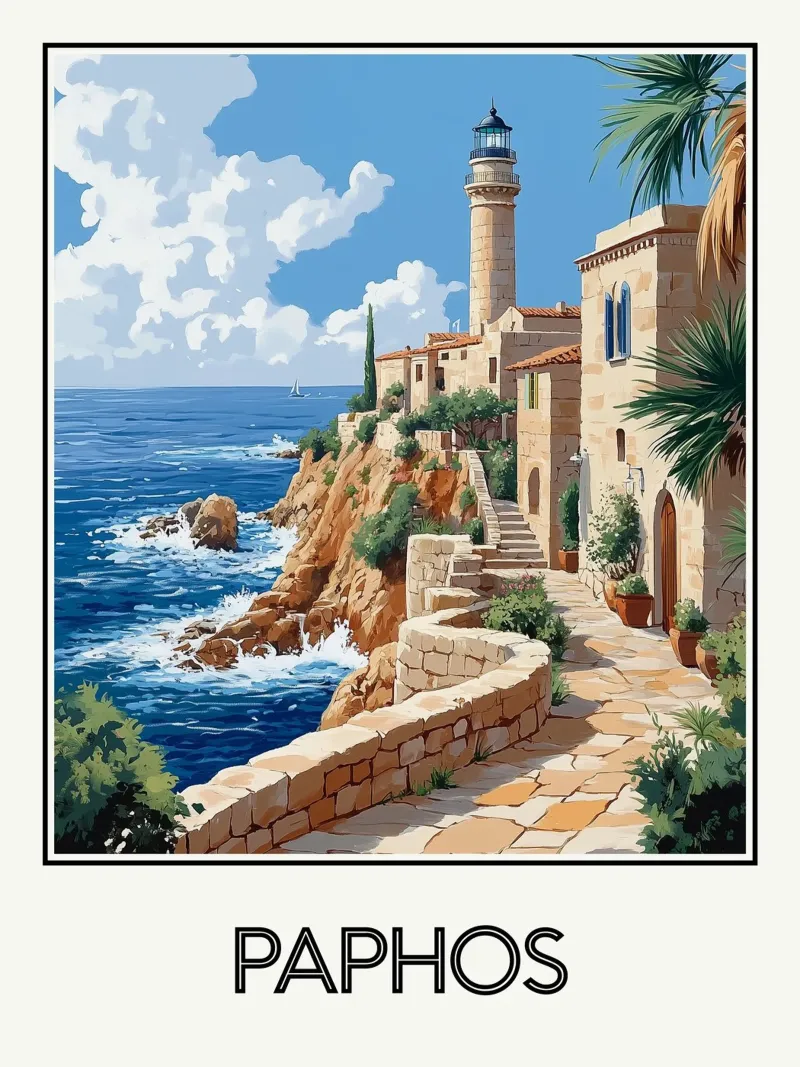 Paphos poster da Frame the World