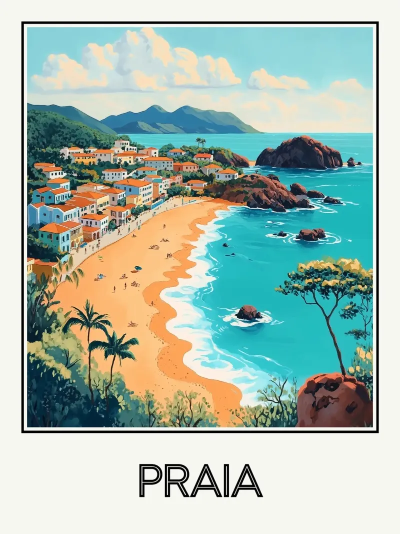 Spiaggia poster da Frame the World