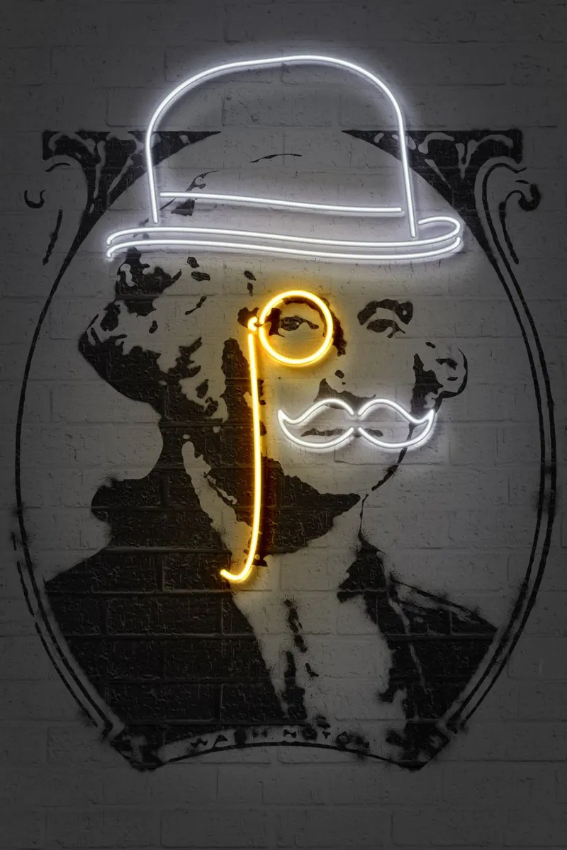Washington poster con marco de madera de Octavian