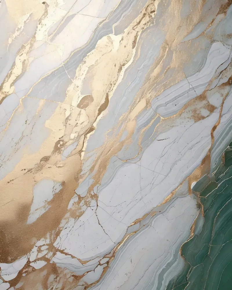 Weiß Gold Stein Aura Achat - Harmonie Chakra Selbstliebe poster con telaio in plastica da bujaboom