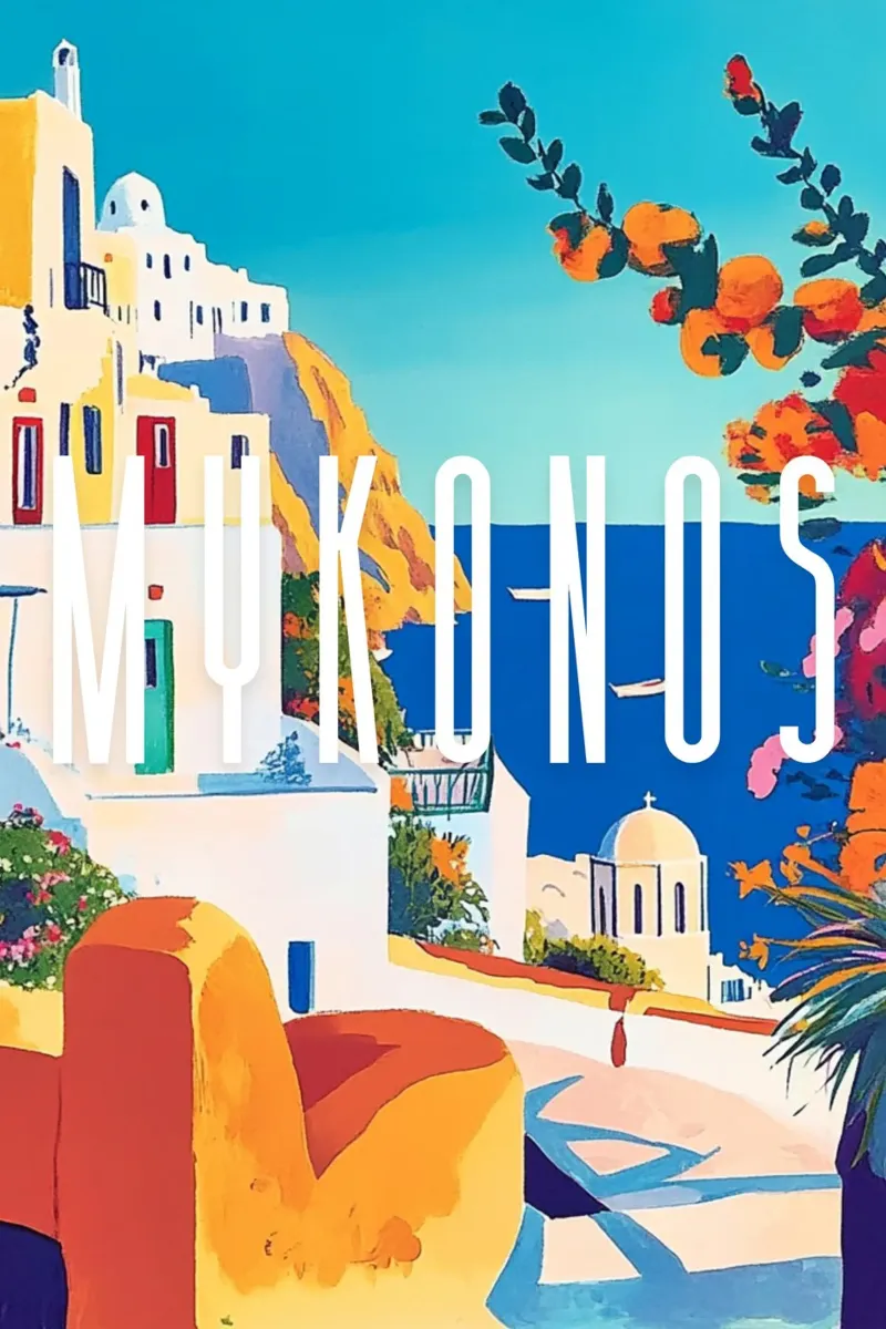 Mykonos poster da NORDLICHT DESIGNS