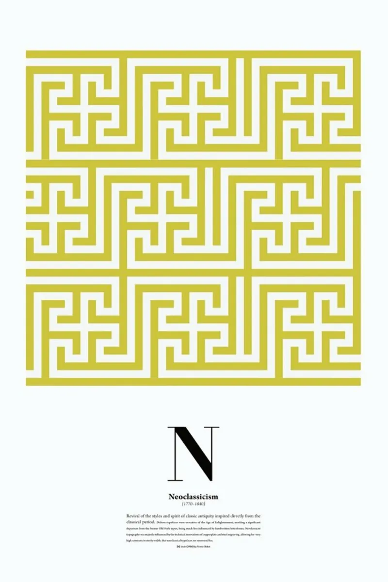 N - Neoclassicism carta hahnemühle da The True Type