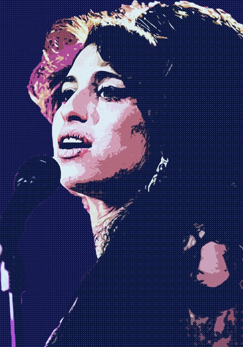 La storia di Amy Winehouse tela con Cornice a cassetta da neonartroom