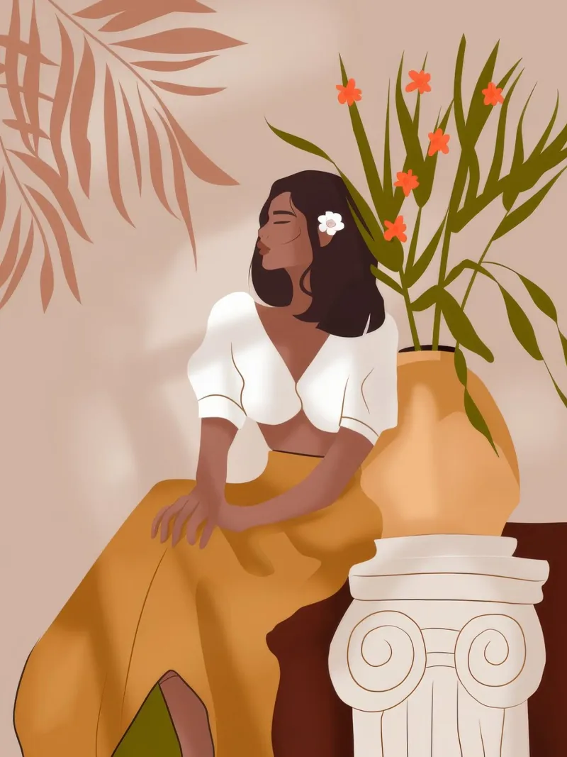 Graceful Poise canvas by Artie Shifa